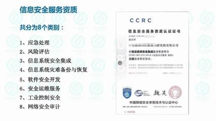 三分鐘搞懂CCRC信息安全服務(wù)資質(zhì)